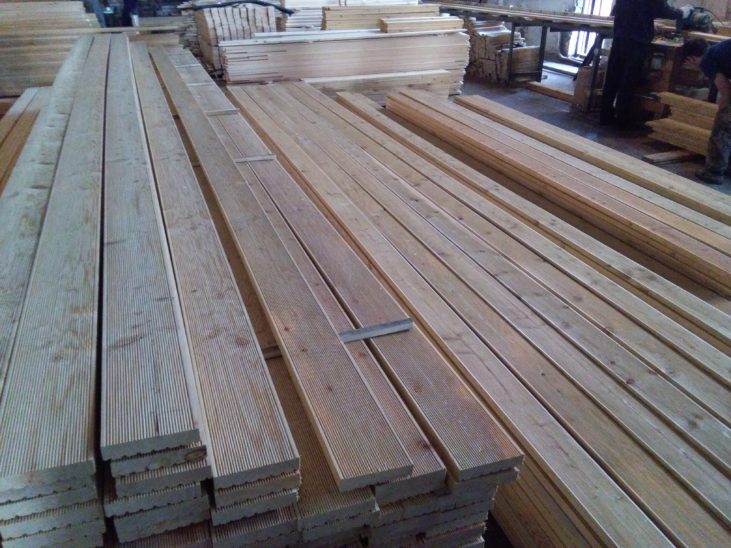 siberian larch terrace board