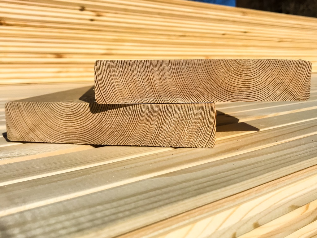 Decking from Siberian larch